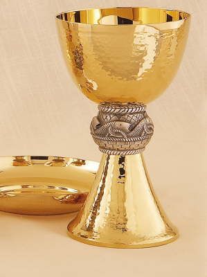 Gold Chalice With Bowl Paten